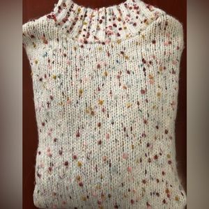 Loft Confetti Speckled Mock Turtleneck Sweater VGUC Size L